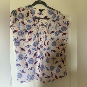 Talbots shirt Blue and red Blouse